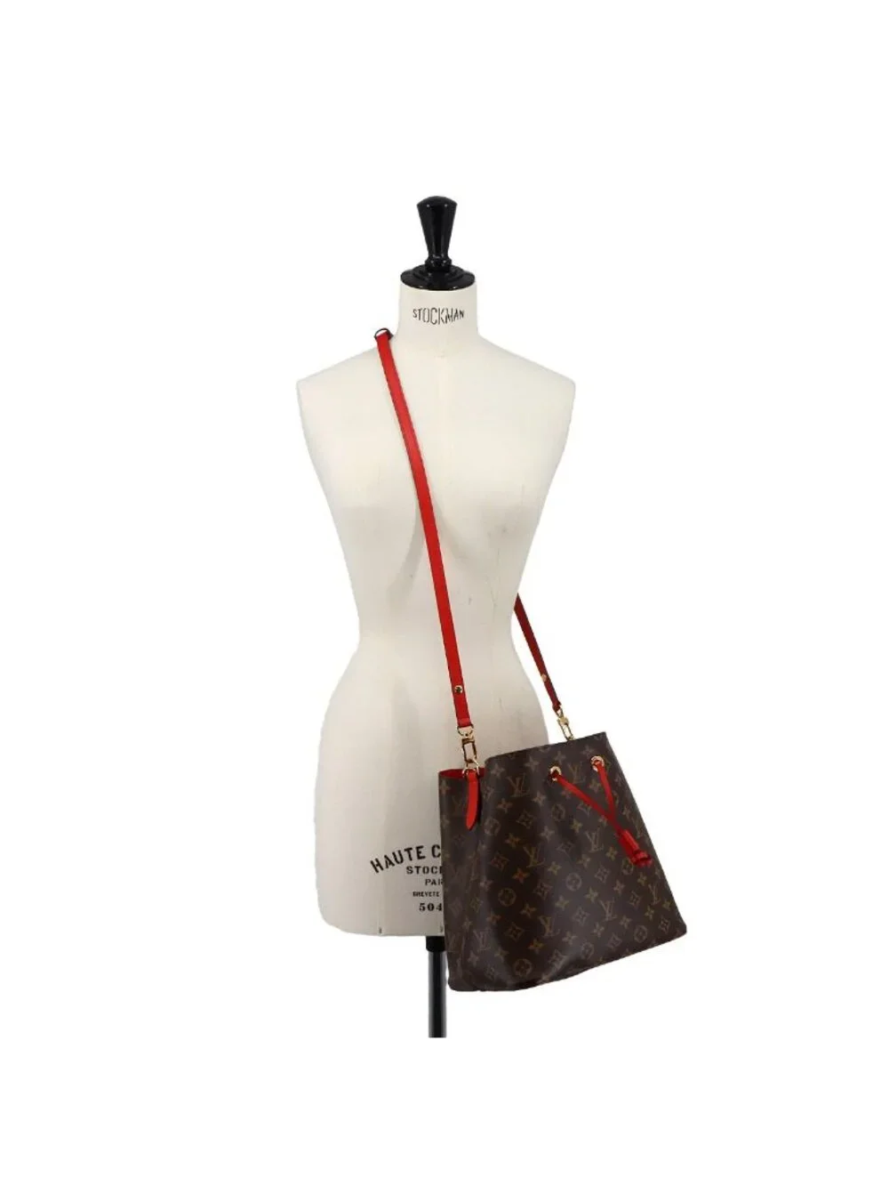 Louis Vuitton Monogram Neo Noe 2-Way Bag Brown Coquelicot
